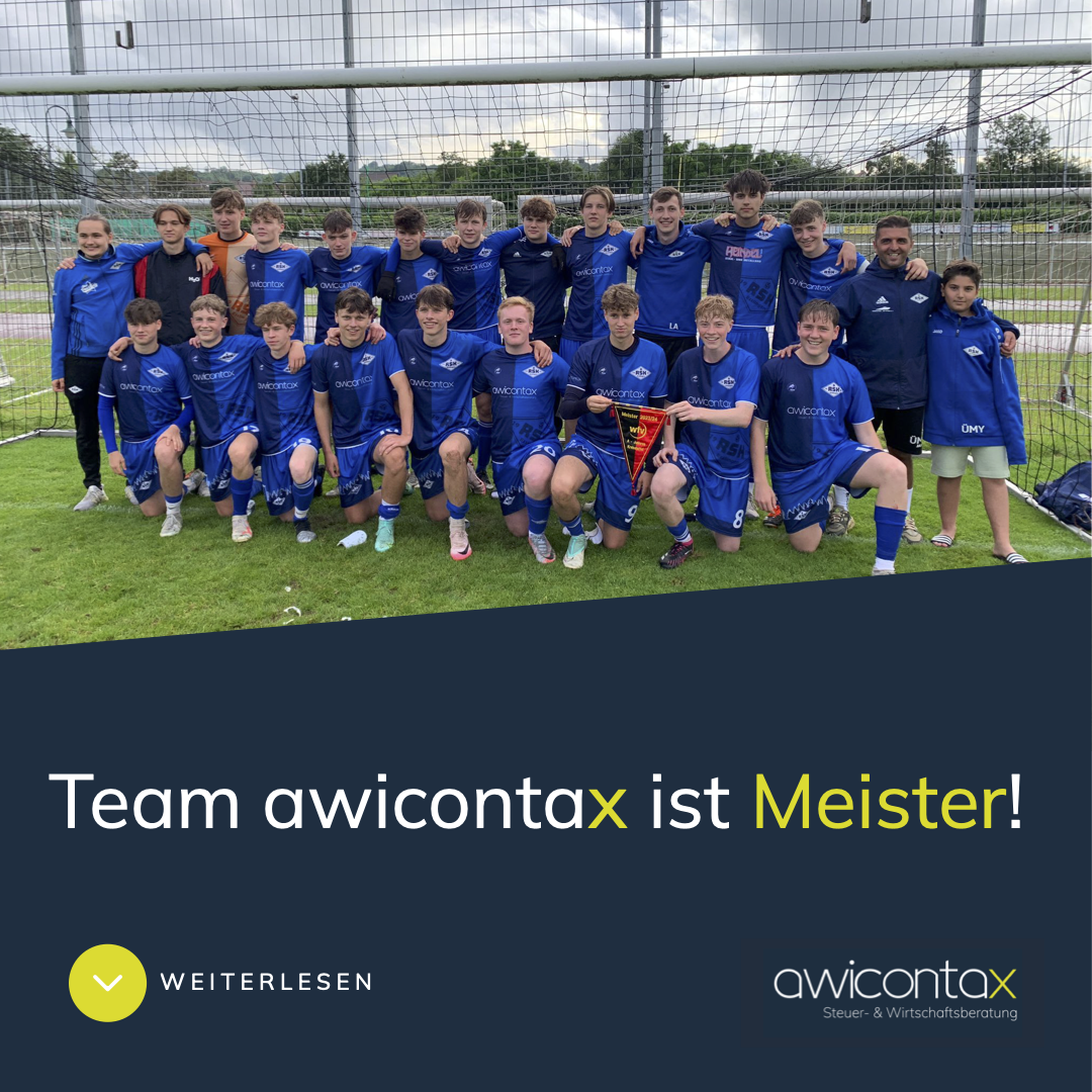 Team awicontax ist Meister!